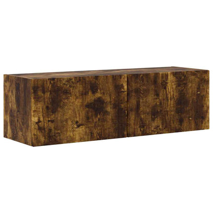Mobile TV da parete 2 pcs Rovere fumé 98 x 31 x 29,5 cm