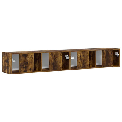 Mobile TV da parete 2 pcs Rovere fumé 98 x 31 x 29,5 cm