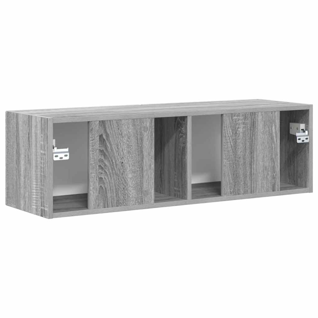 Mobile TV da parete Grigio Sonoma 98 x 31 x 29,5 cm