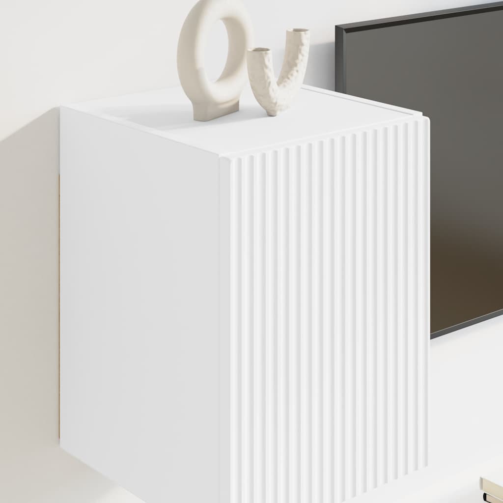 Mobile TV da parete Bianco 30 x 31 x 40 cm Legno multistrato