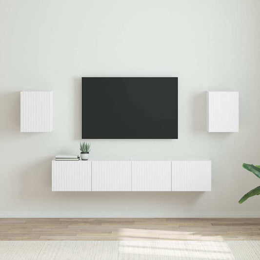Mobile TV da parete 2 pcs Bianco 30 x 31 x 40 cm