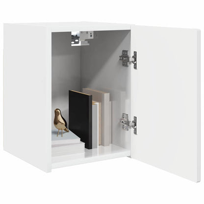 Mobile TV da parete Bianco Lucido 30 x 31 x 40 cm