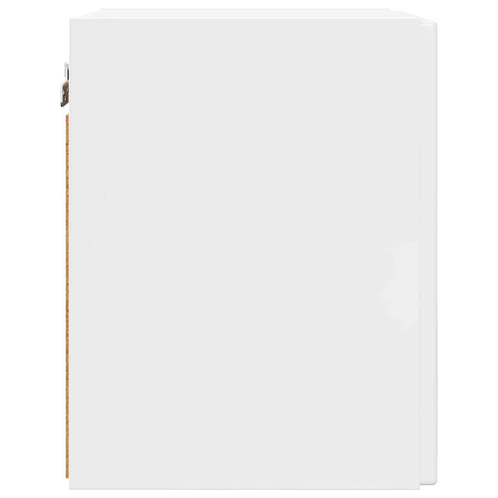 Mobile TV da parete Bianco Lucido 30 x 31 x 40 cm