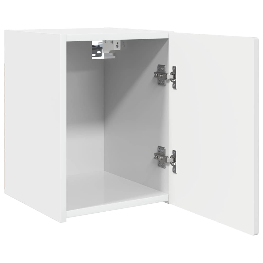 Mobile TV da parete 2 pcs Bianco Lucido 30 x 31 x 40 cm