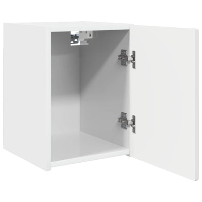 Mobile TV da parete 2 pcs Bianco Lucido 30 x 31 x 40 cm