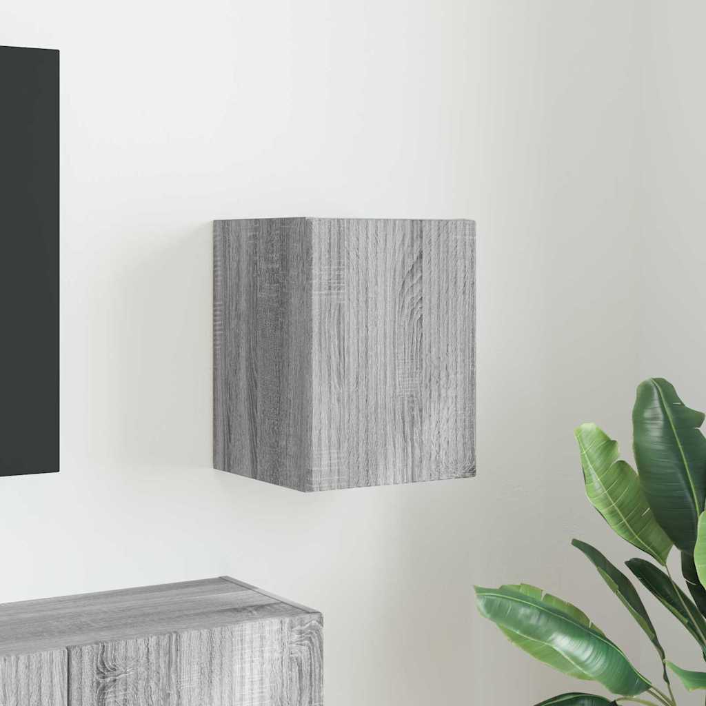 Mobile TV da parete Grigio Sonoma 30 x 31 x 40 cm