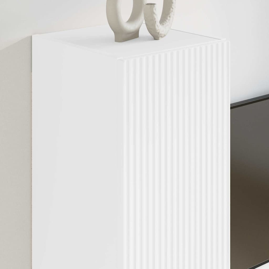 Mobile TV da parete Bianco 30 x 31 x 60 cm Legno multistrato