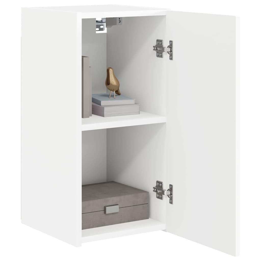 Mobile TV da parete Bianco 30 x 31 x 60 cm Legno multistrato