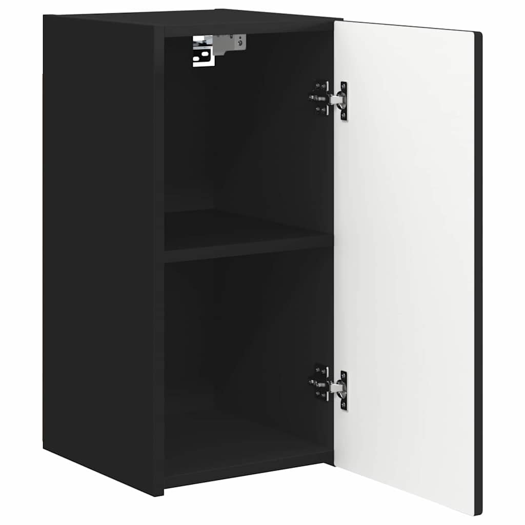 Mobile TV da parete Nero 30 x 31 x 60 cm Legno multistrato