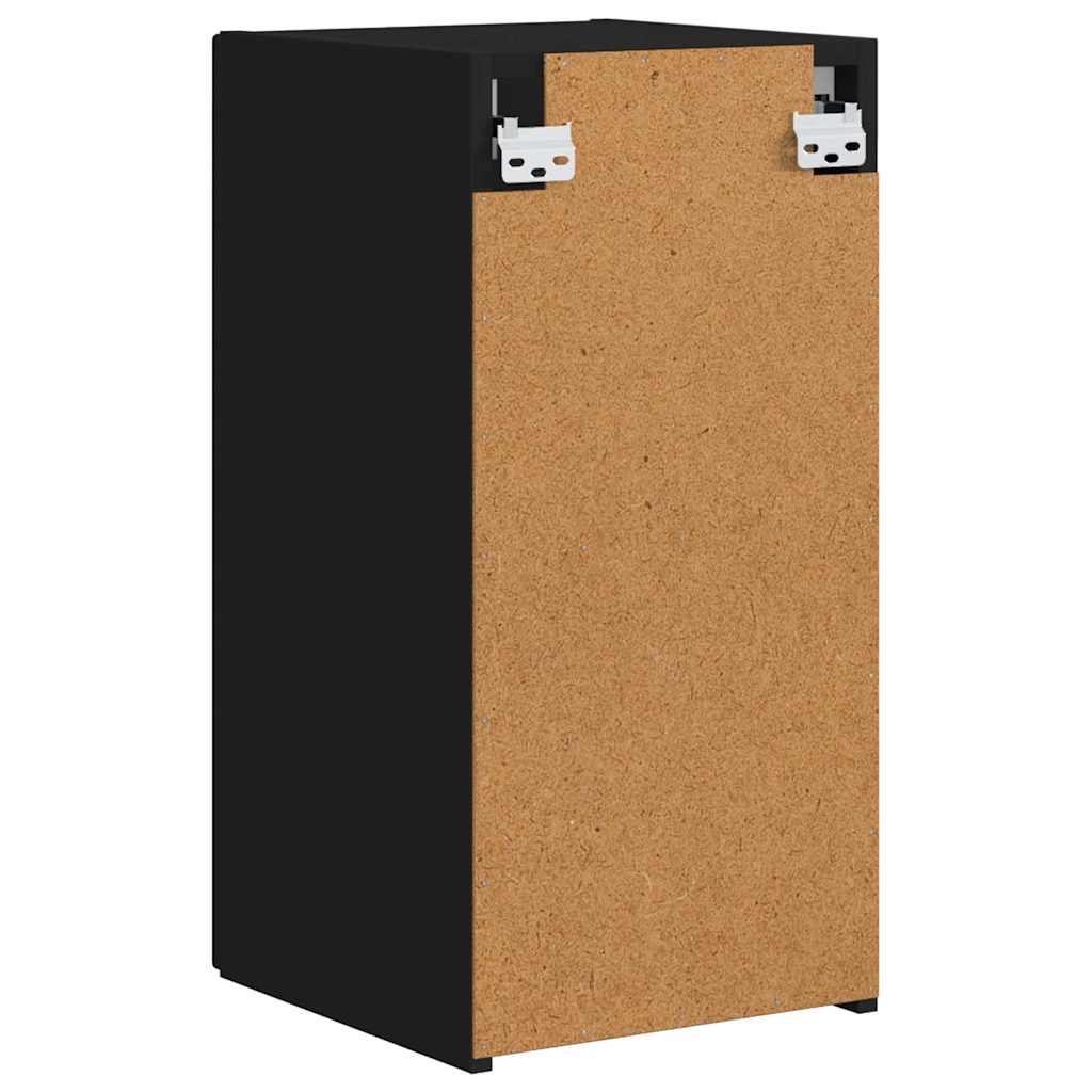 Mobile TV da parete 2 pcs Nero 30 x 31 x 60 cm