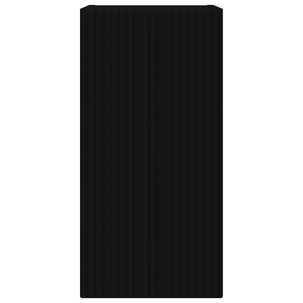 Mobile TV da parete 2 pcs Nero 30 x 31 x 60 cm