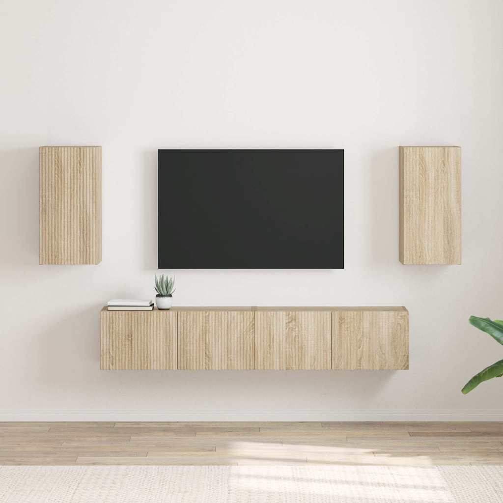 Mobile TV da parete 2 pcs Sonoma 30 x 31 x 60 cm