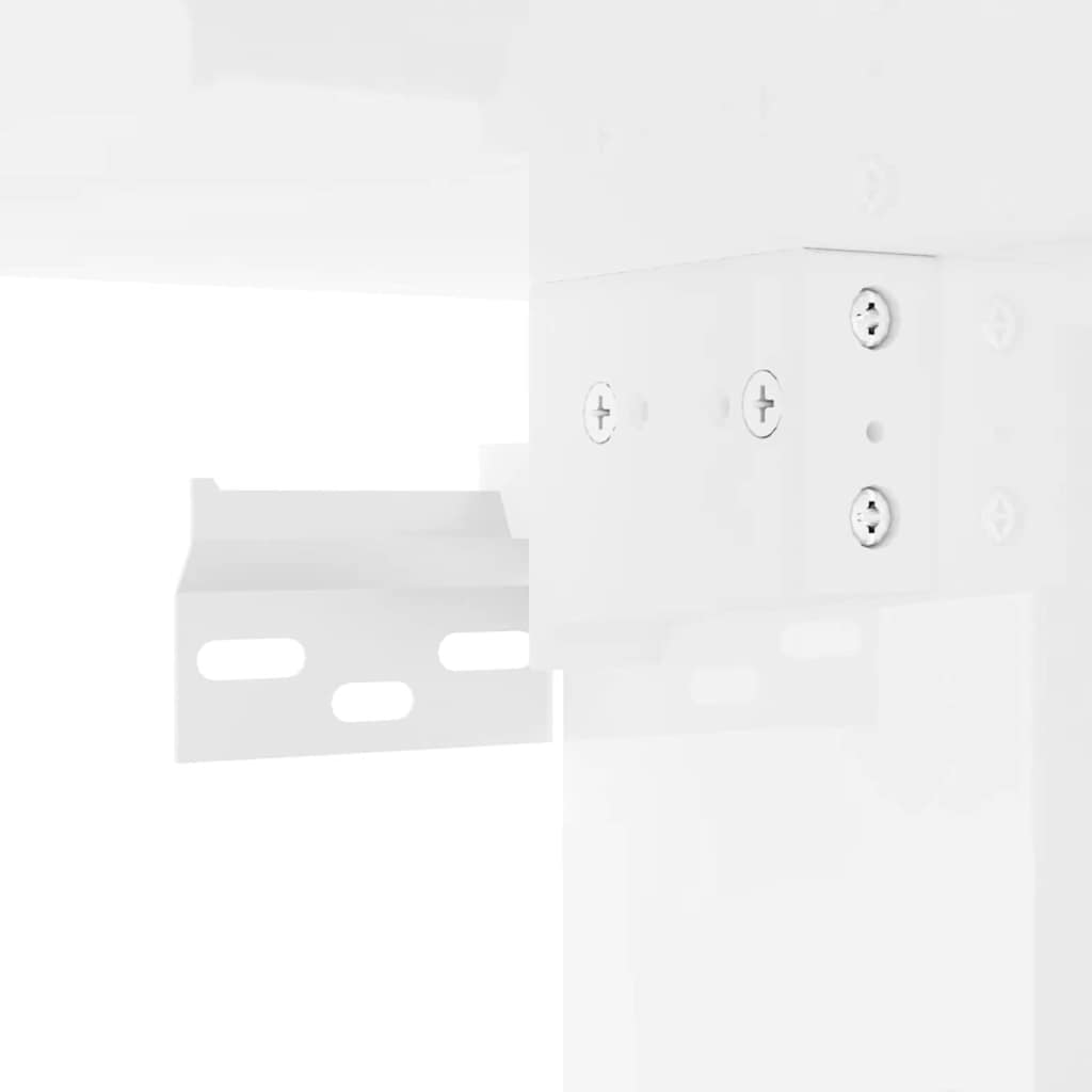 Mobile TV da parete Bianco Lucido 30 x 31 x 60 cm