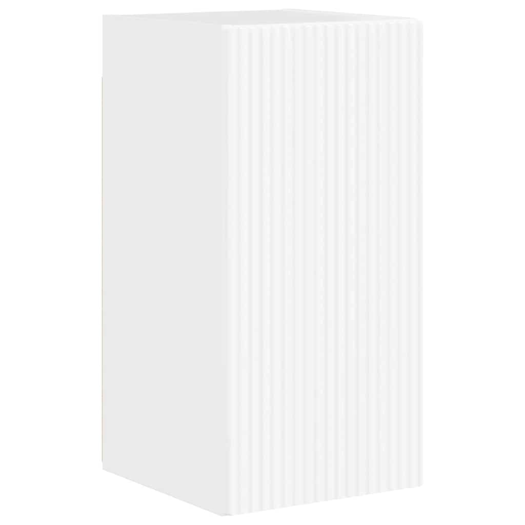 Mobile TV da parete Bianco Lucido 30 x 31 x 60 cm
