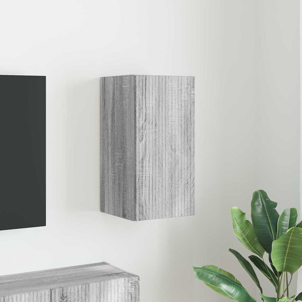 Mobile TV da parete Grigio Sonoma 30 x 31 x 60 cm