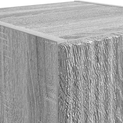 Mobile TV da parete 2 pcs Grigio Sonoma Legno ingegnerizzato