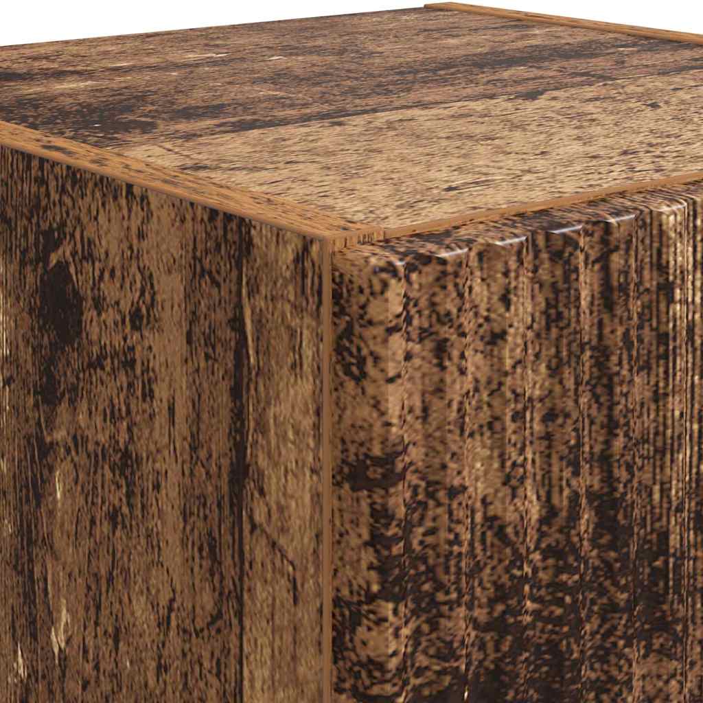 Mobile TV da parete 2 pcs Legno vecchio 30 x 31 x 60 cm