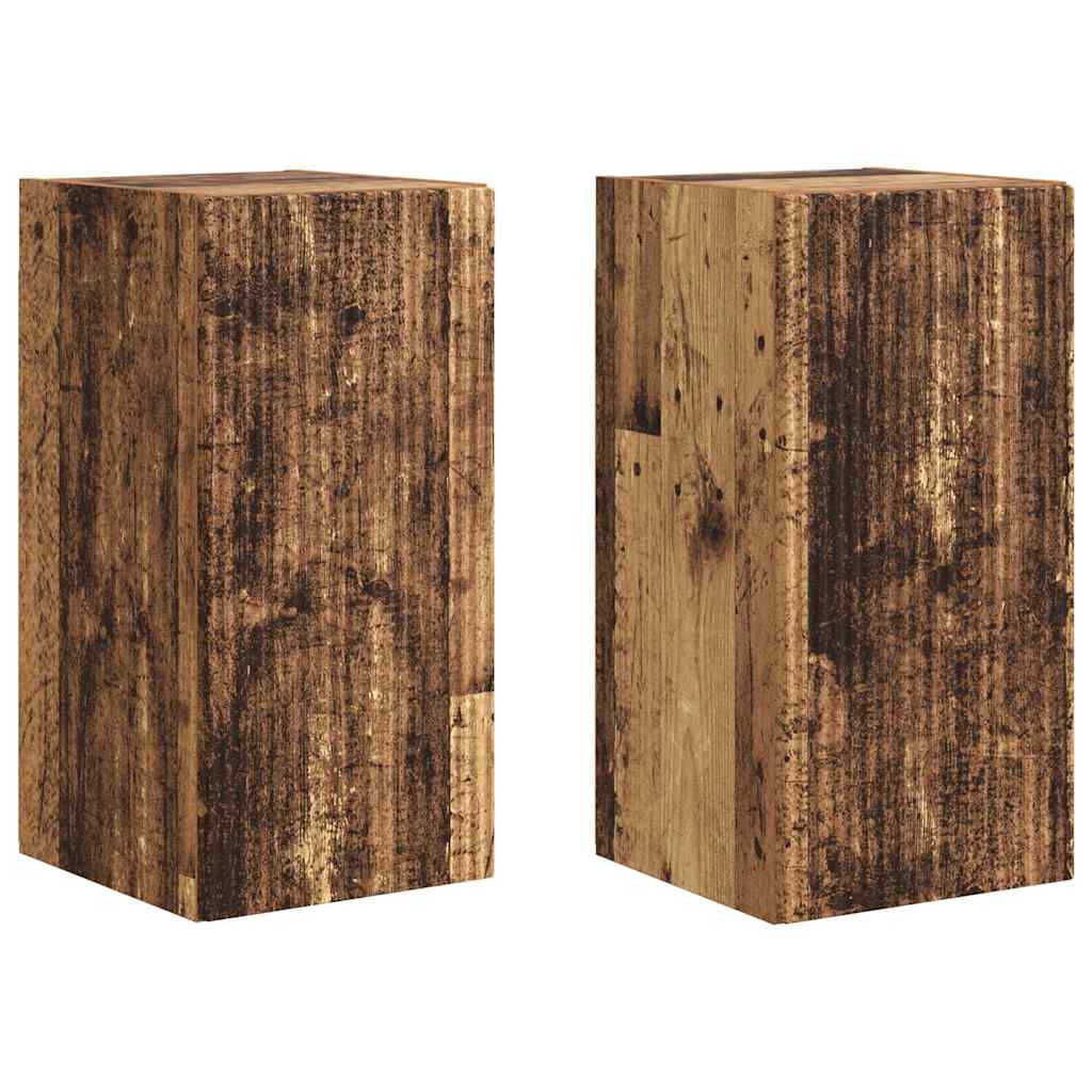 Mobile TV da parete 2 pcs Legno vecchio 30 x 31 x 60 cm