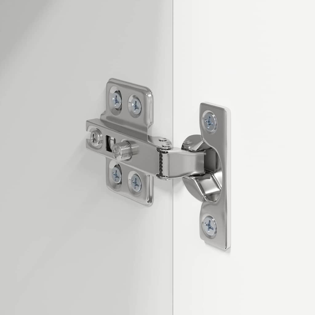 Mobile TV da parete Bianco 30 x 31 x 80 cm Legno multistrato