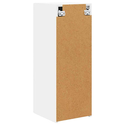 Mobile TV da parete Bianco 30 x 31 x 80 cm Legno multistrato