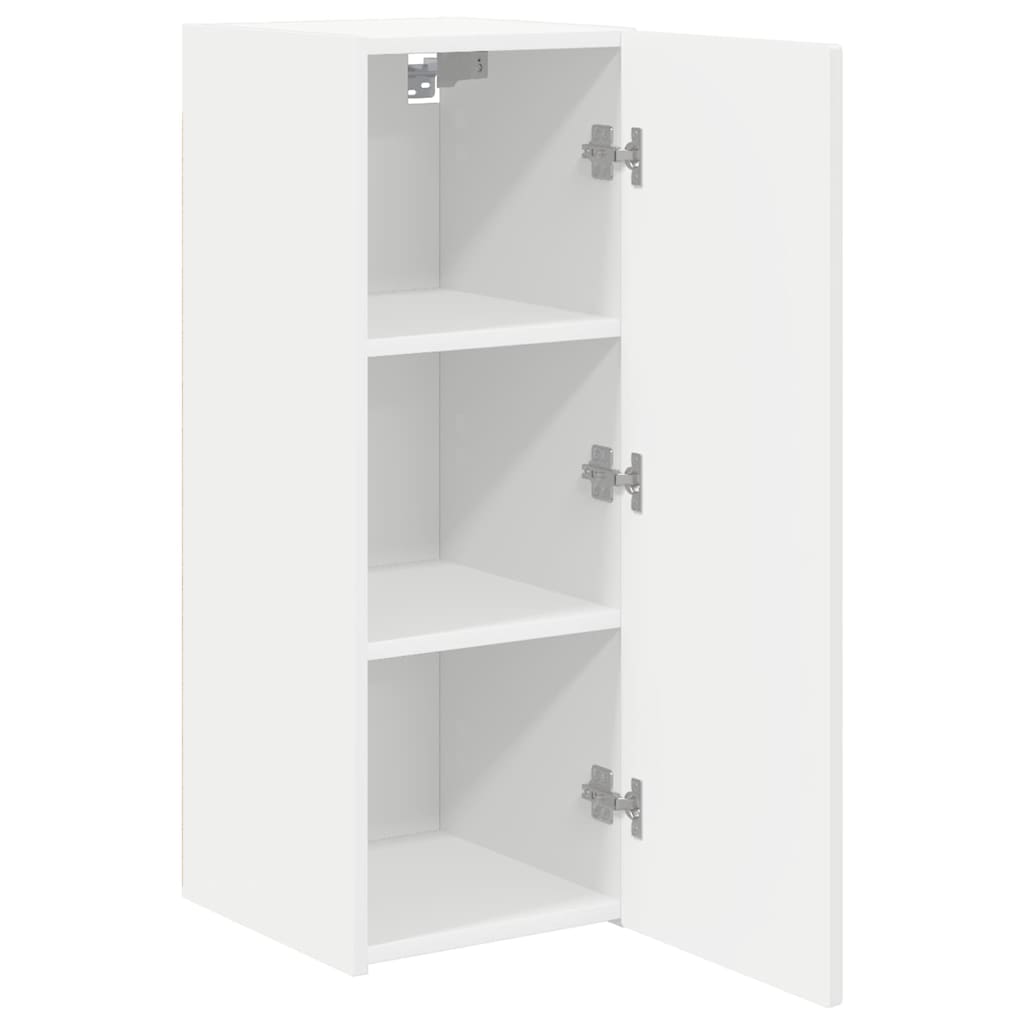 Mobile TV da parete 2 pcs Bianco 30 x 31 x 80 cm