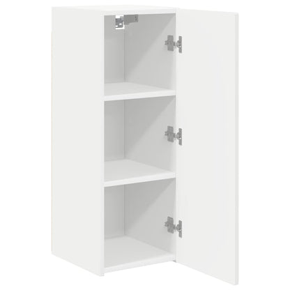 Mobile TV da parete 2 pcs Bianco 30 x 31 x 80 cm