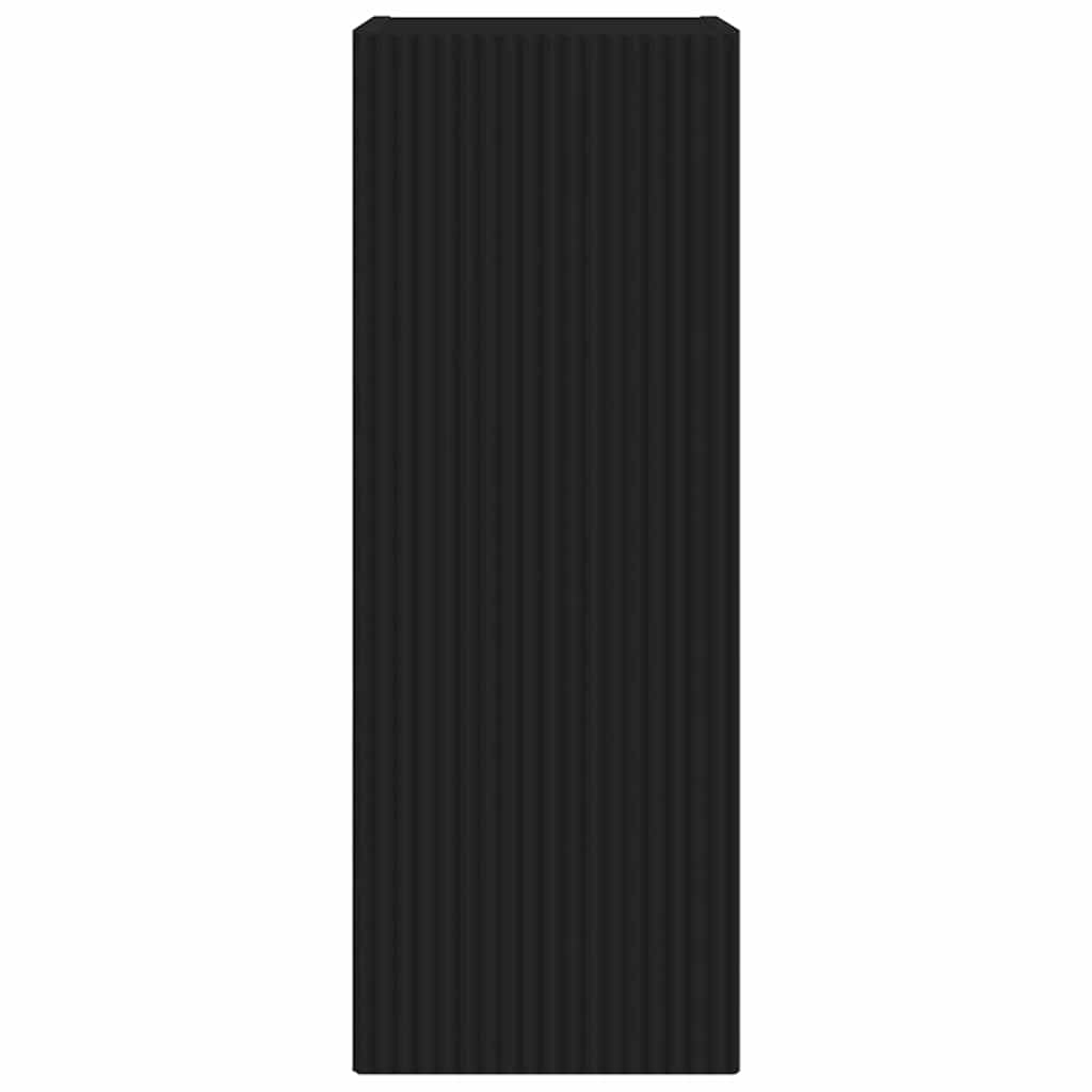 Mobile TV da parete 2 pcs Nero 30 x 31 x 80 cm