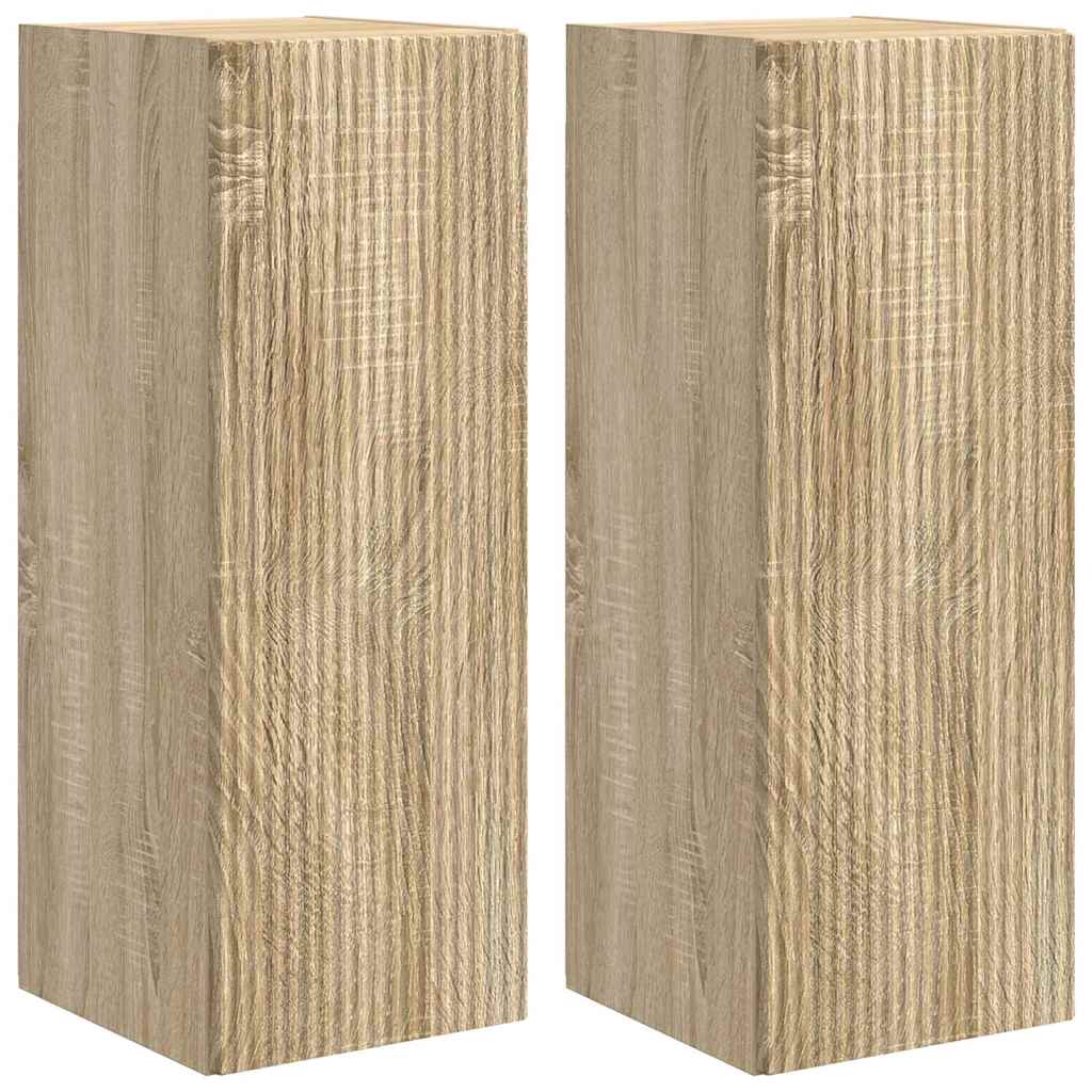 Mobile TV da parete 2 pcs Sonoma 30 x 31 x 80 cm