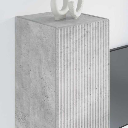 Mobile TV da parete Calcestruzzo 30 x 31 x 80 cm