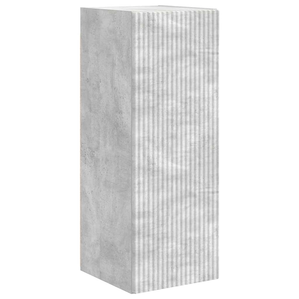 Mobile TV da parete 2 pcs Calcestruzzo 30 x 31 x 80 cm
