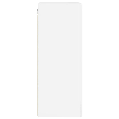 Mobile TV da parete 30 x 31 x 80 cm Bianco Lucido
