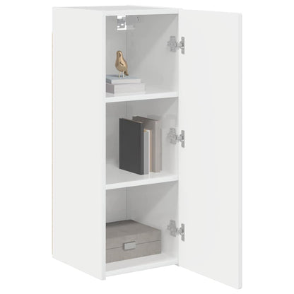 Mobile TV da parete 2 pcs Bianco Lucido 30 x 31 x 80 cm