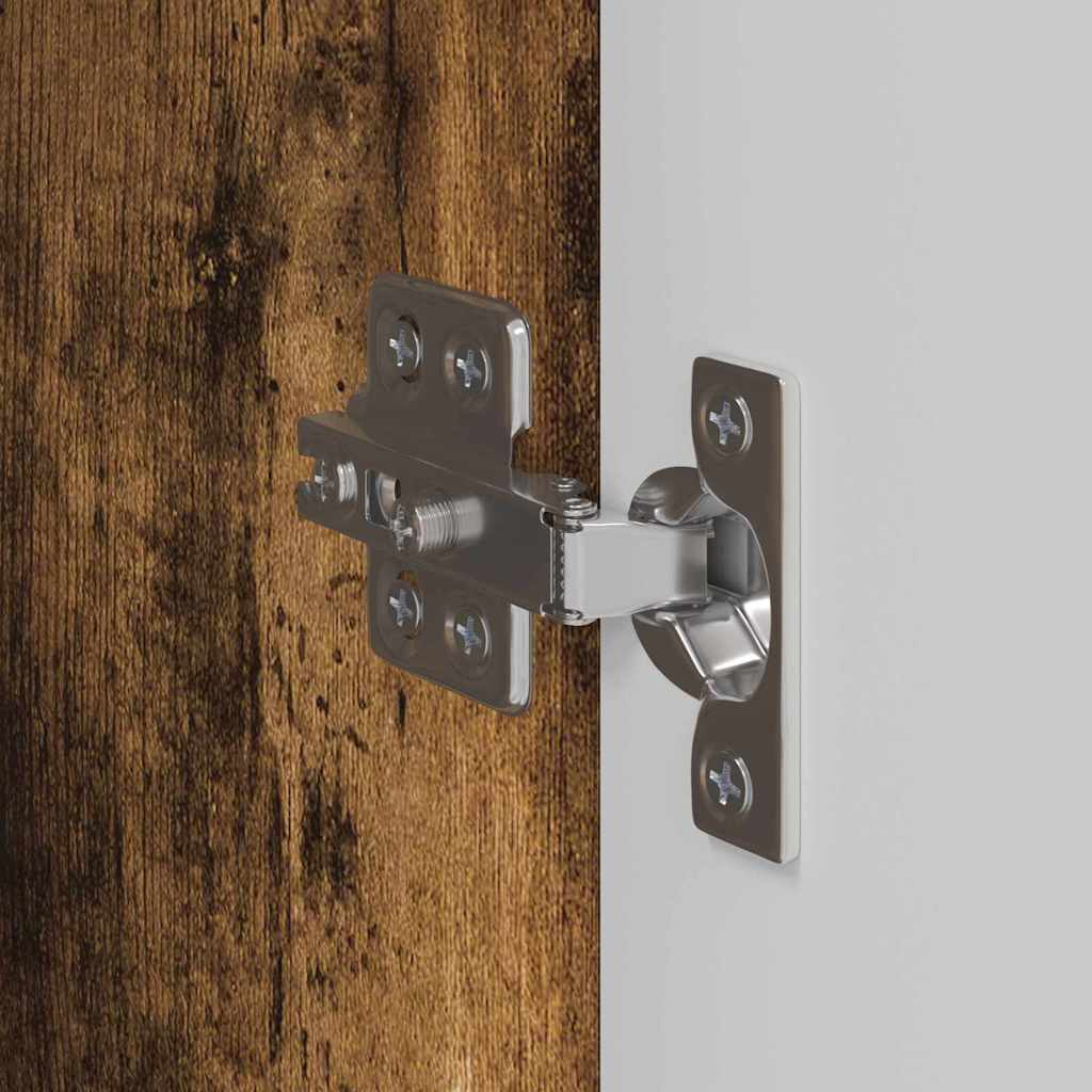 Mobile TV da parete Rovere fumé 30 x 31 x 80 cm