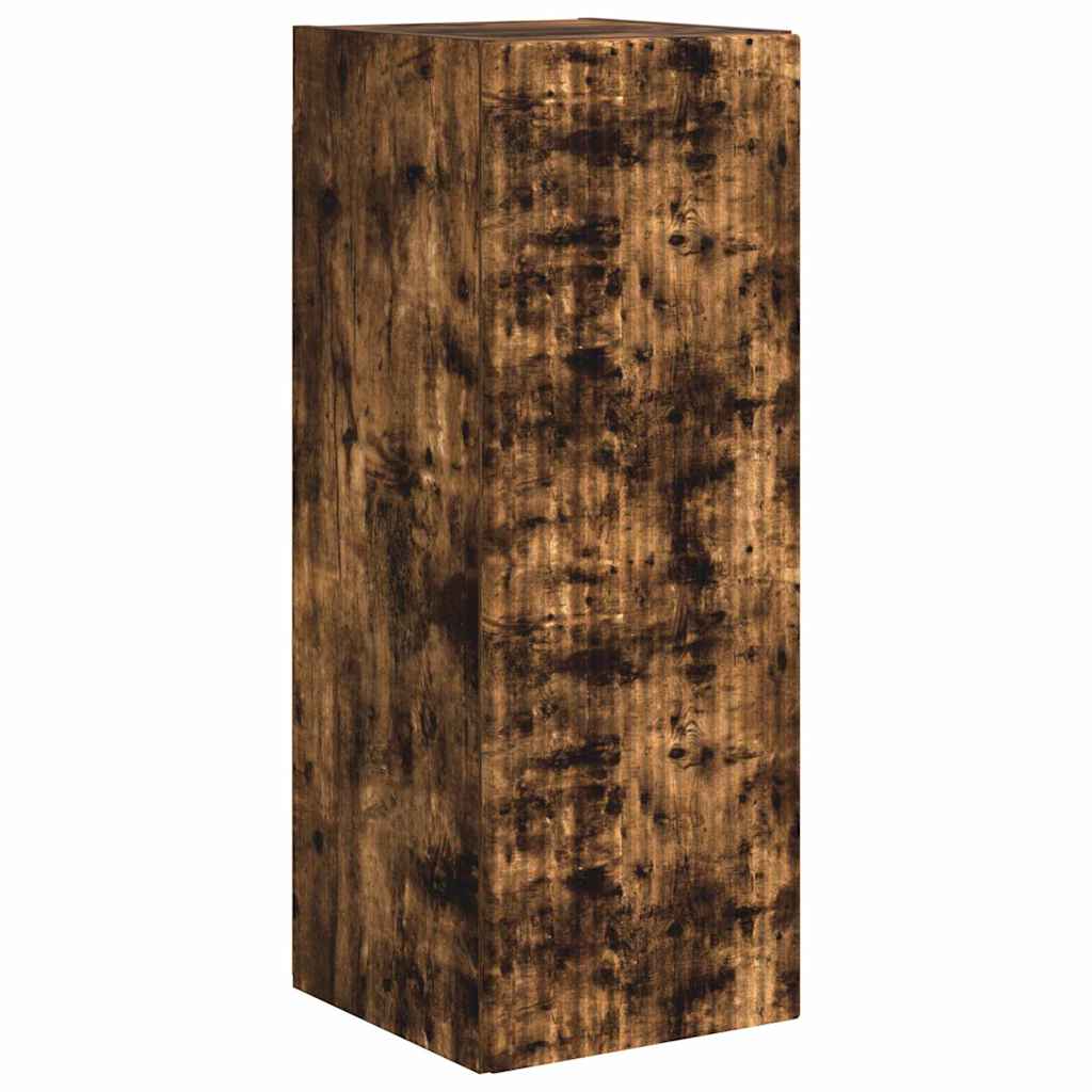 Mobile TV da parete 2 pcs Rovere fumé 30 x 31 x 80 cm