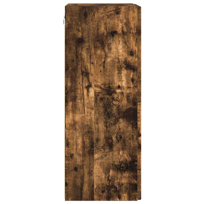 Mobile TV da parete 2 pcs Rovere fumé 30 x 31 x 80 cm