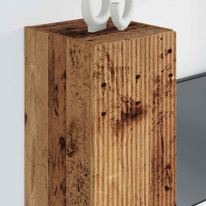 Mobile TV da parete Legno vecchio 30 x 31 x 80 cm