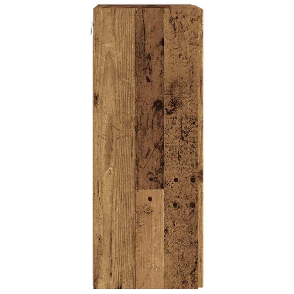 Mobile TV da parete 2 pcs Legno vecchio 30 x 31 x 80 cm