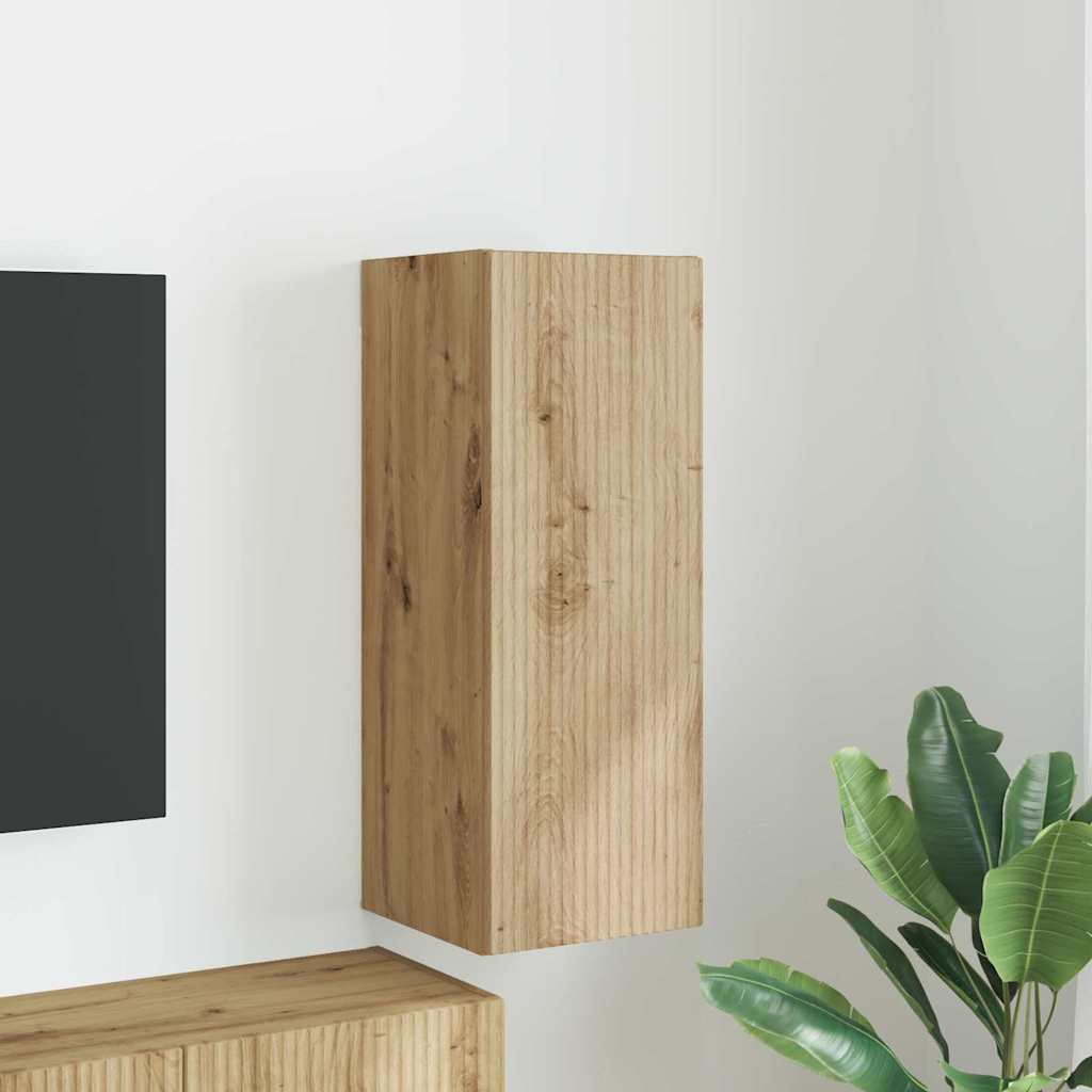 Mobile TV da parete Rovere Artigianale 30 x 31 x 80 cm