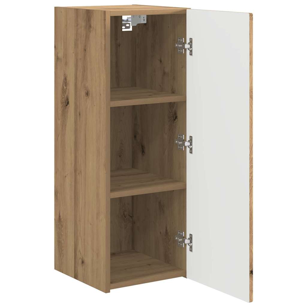 Mobile TV da parete 2 pcs Rovere Artigianale 30 x 31 x 80 cm