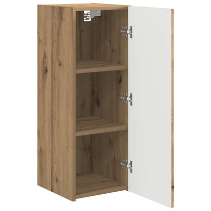 Mobile TV da parete 2 pcs Rovere Artigianale 30 x 31 x 80 cm