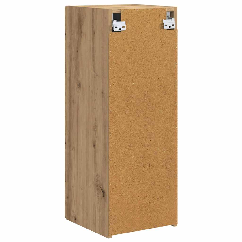 Mobile TV da parete 2 pcs Rovere Artigianale 30 x 31 x 80 cm