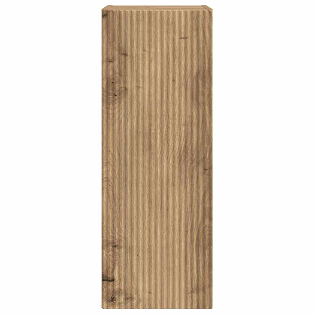 Mobile TV da parete 2 pcs Rovere Artigianale 30 x 31 x 80 cm