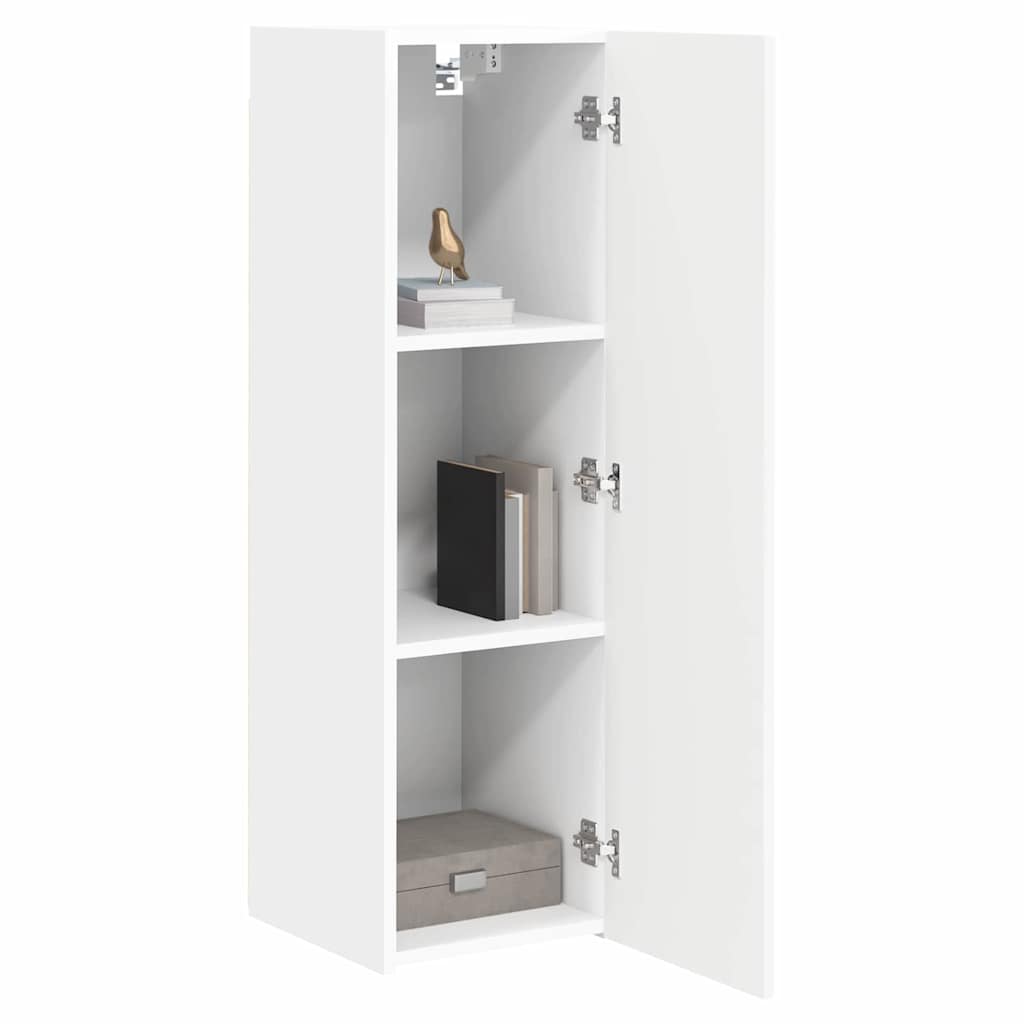 Mobile TV da parete Bianco 30 x 31 x 100 cm Legno multistrato