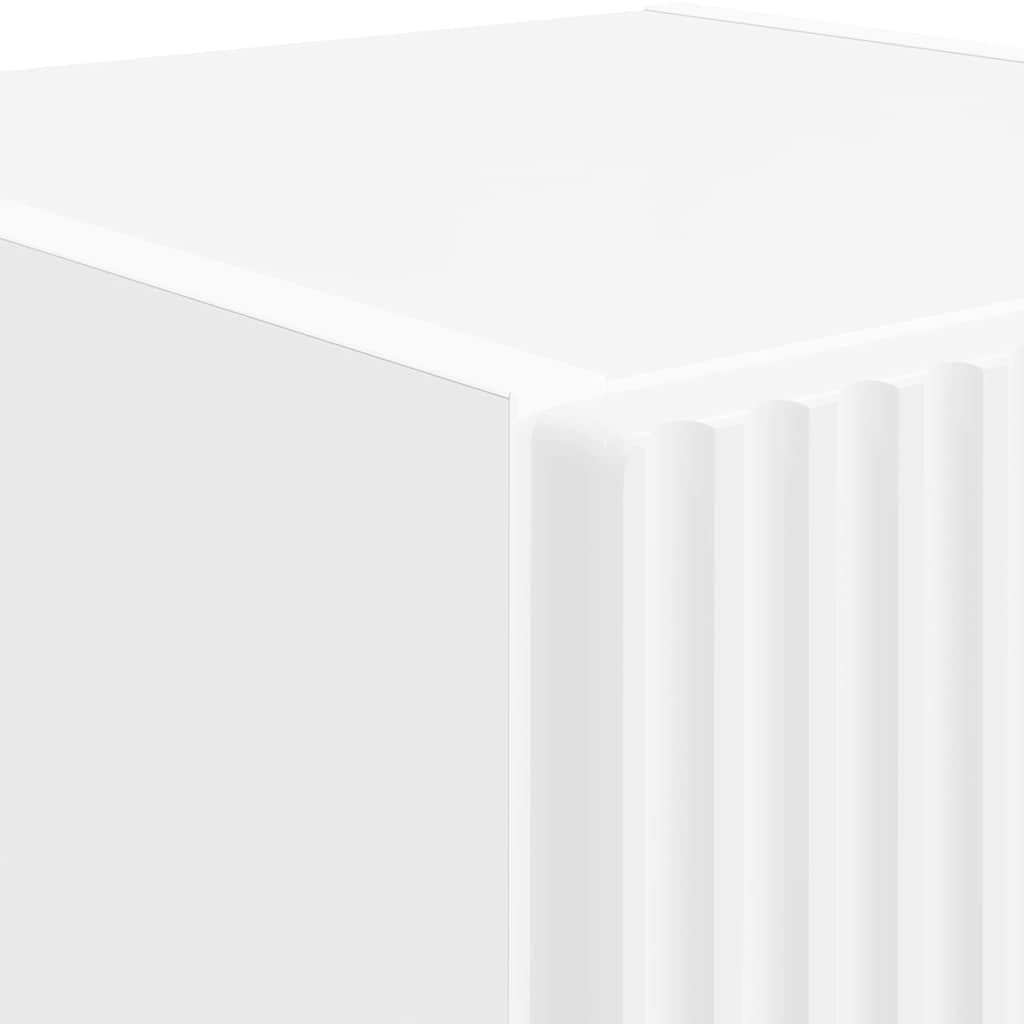 Mobile TV da parete 2 pcs Bianco 30 x 31 x 100 cm