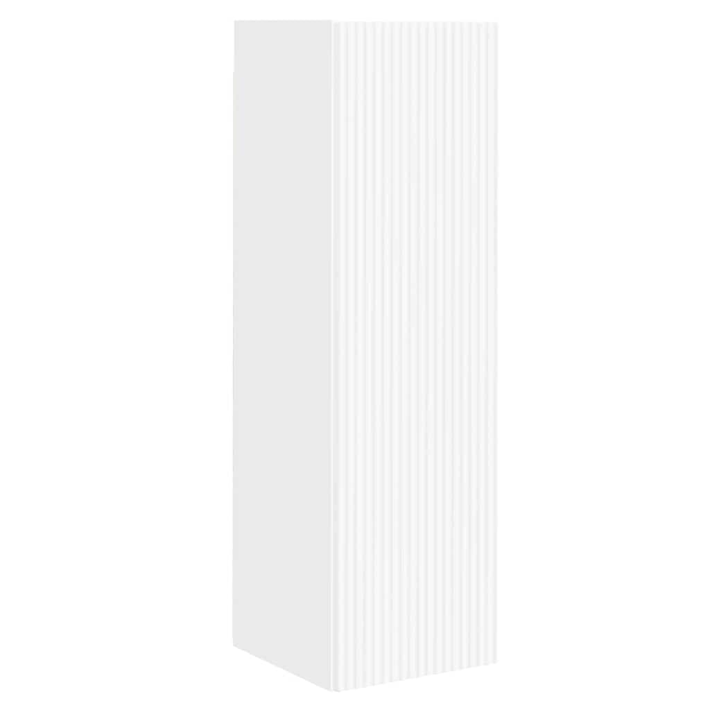 Mobile TV da parete 2 pcs Bianco 30 x 31 x 100 cm
