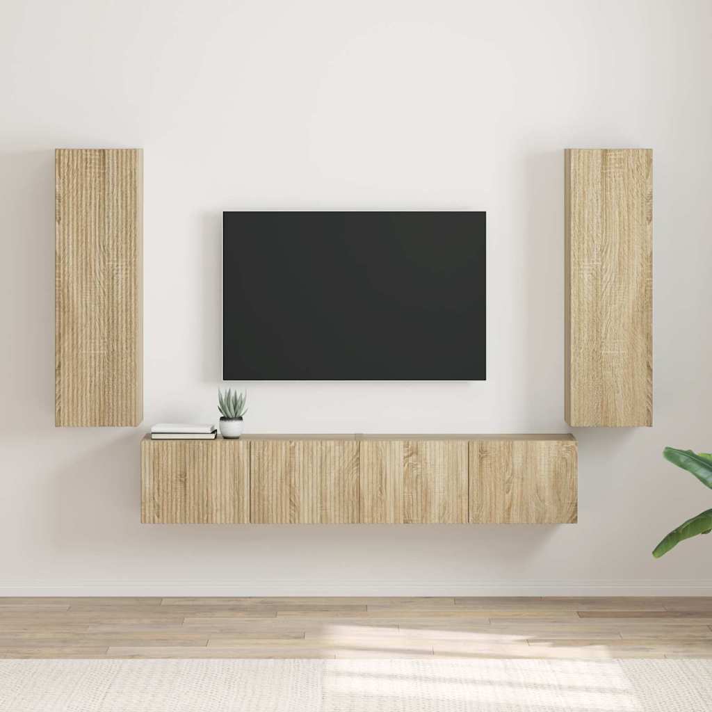 Mobile TV da parete 2 pcs Sonoma 30 x 31 x 100 cm