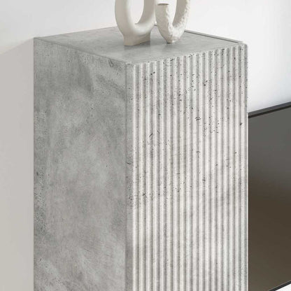 Mobile TV da parete 2 pcs Calcestruzzo 30 x 31 x 100 cm