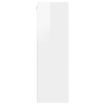 Mobile TV da parete Bianco Lucido 30 x 31 x 100 cm