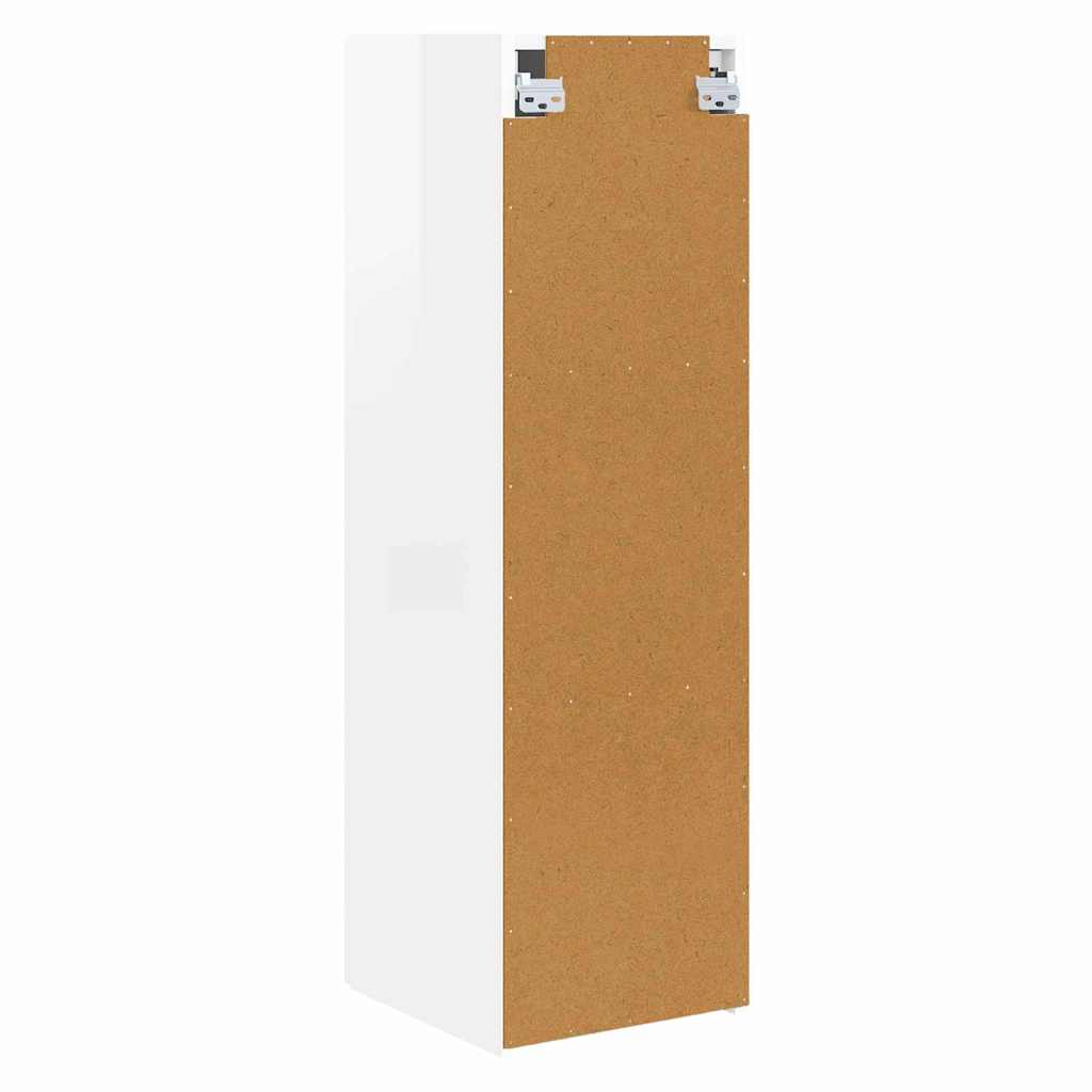 Mobile TV da parete 2 pcs Bianco Lucido 30 x 31 x 100 cm