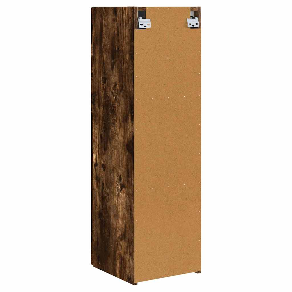 Mobile TV da parete 2 pcs Rovere fumé 30 x 31 x 100 cm